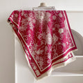 Damask Floral Reversible Blanket Scarf