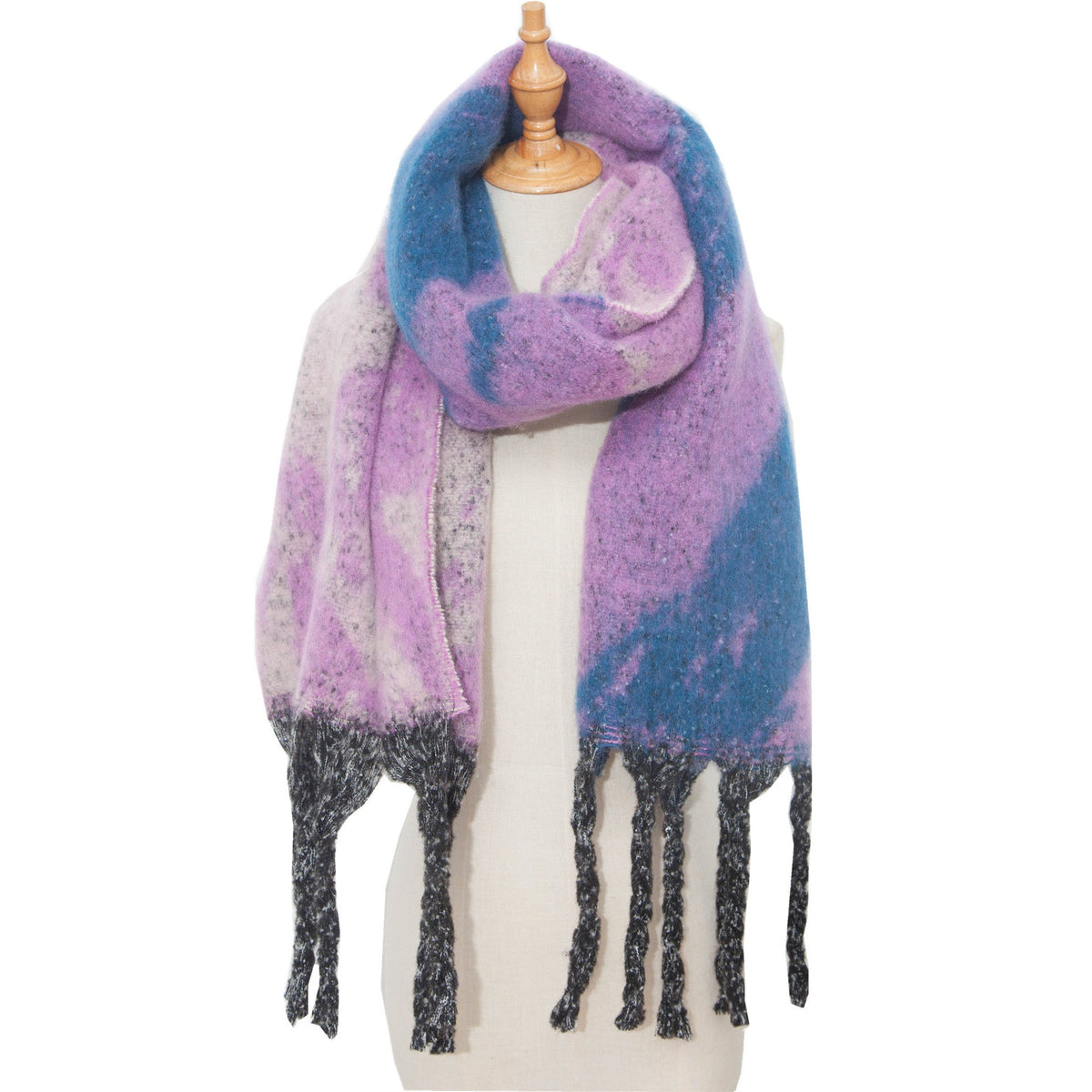 Star and Stripe Tassel Blanket Scarf