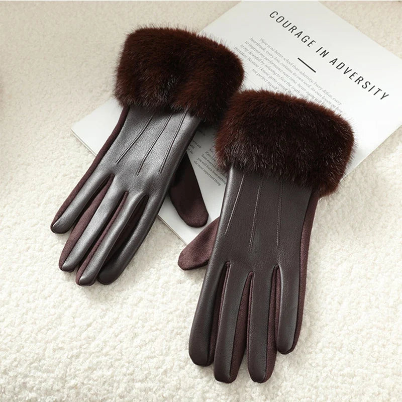 Orsay Leather Winter Gloves